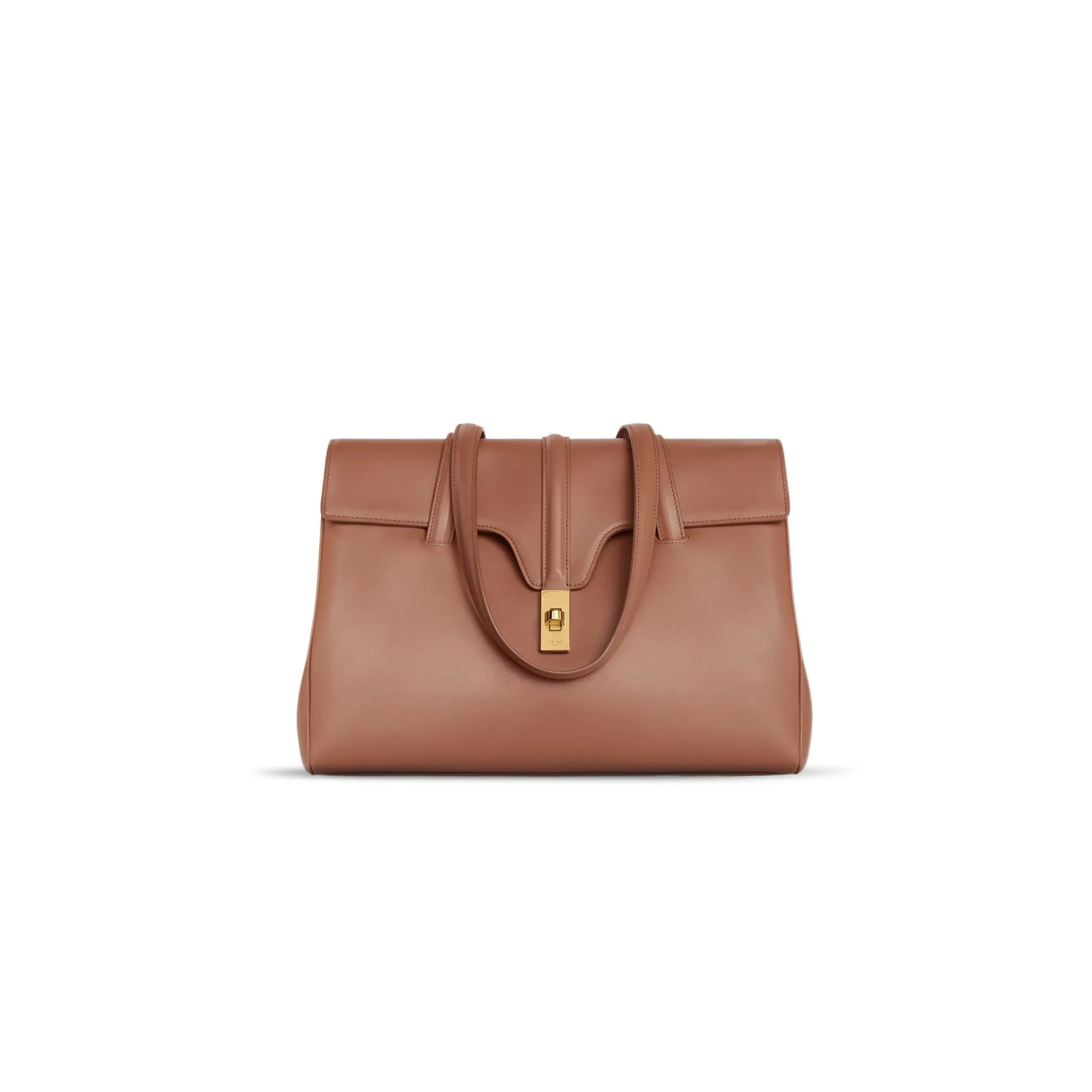 CELINE MEDIUM SHOULDER BAG IN SOFT16 COWHIDE LEATHER 195543CR4.18BU (32*24*15cm)